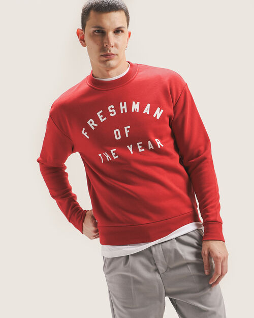 Sudadera Roja Fit Relaxed