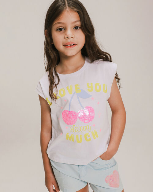 Playera Estampada Lentejuelas