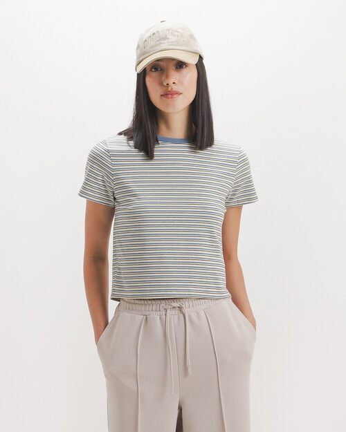 Playera Manga Corta Rayas