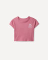 Playera Boxy Coraz&oacute;n,PALO ROSA