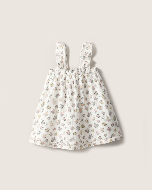 Vestido Flores Y Volantes