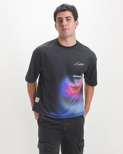 Playera Cropped Con Efecto