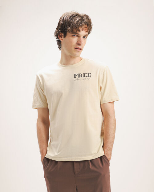 Playera Café Estampada