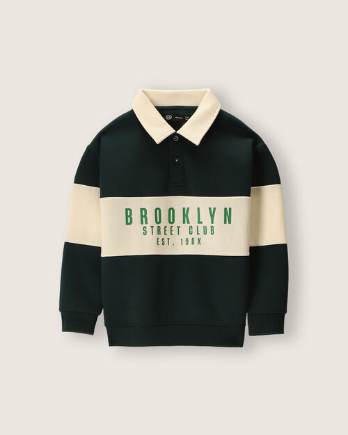 Sudadera Verde Estampada
