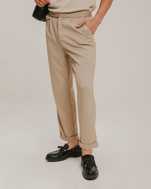 Pantalón Fit Straight Beige