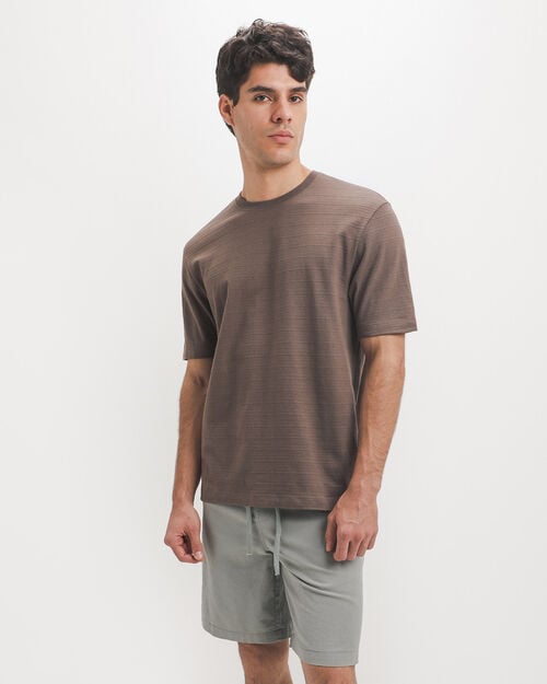 Playera Caf&eacute; Manga Corta