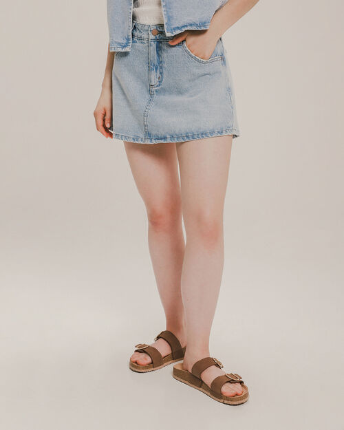 Short Falda De Mezclilla