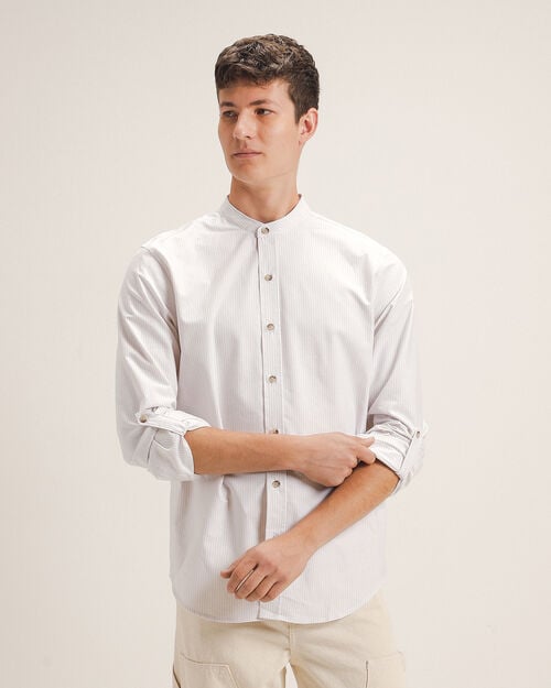 Camisa Beige Fit Regular