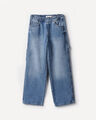 Jeans Wide Leg Carpintero,AZUL ACERO