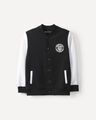 Chamarra Bomber Azul,NEGRO