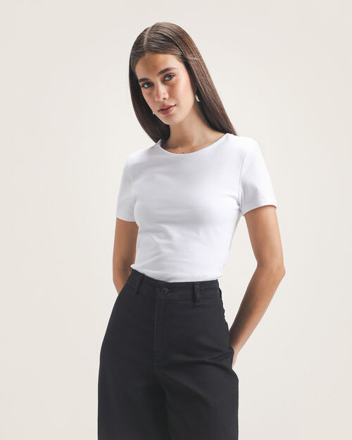 Body Blanco Manga Corta