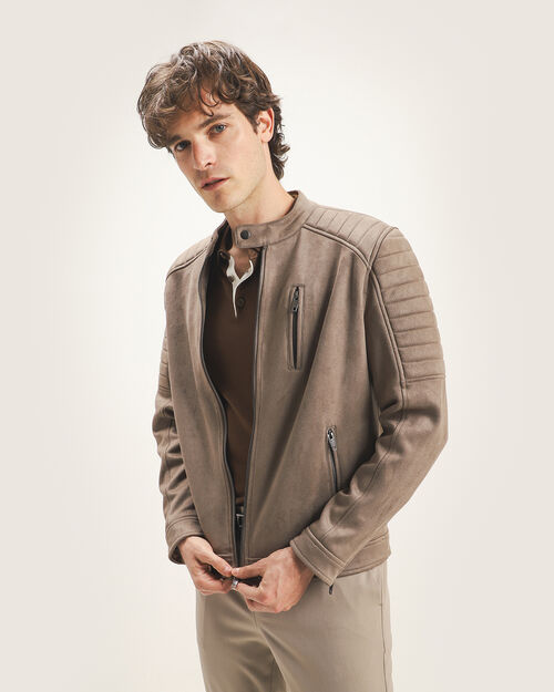 Chamarra Gris Biker