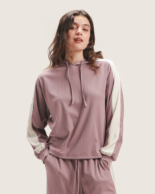 Sudadera Rosa Con Gorro