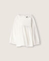 Blusa Blanca Manga Larga,BLANCO