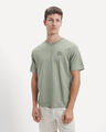 Playera Verde B&aacute;sica,VERDE EMPOLVADO