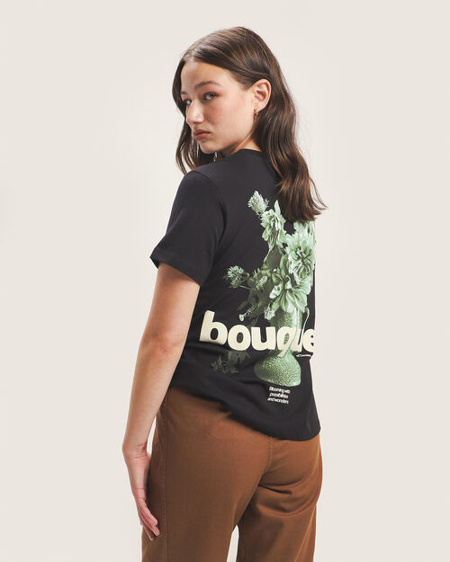 Playera Negra Estampada