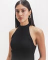 Top Negro Halter,NEGRO