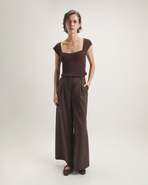 Pantal&oacute;n Caf&eacute; Botones