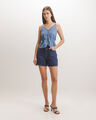 Short Loose De Mezclilla,AZUL MARINO