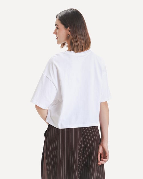Playera Boxy Blanca