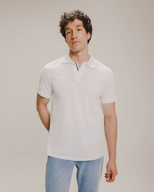 Polo Básica Blanca