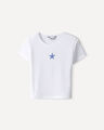 Playera Blanca Bordado,BLANCO
