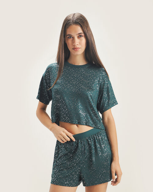 Playera Pijama Navide&ntilde;a