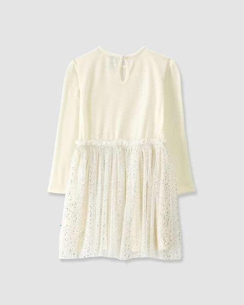 Vestido Beige Brillos