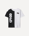 Playera Negra Relaxed,NEGRO