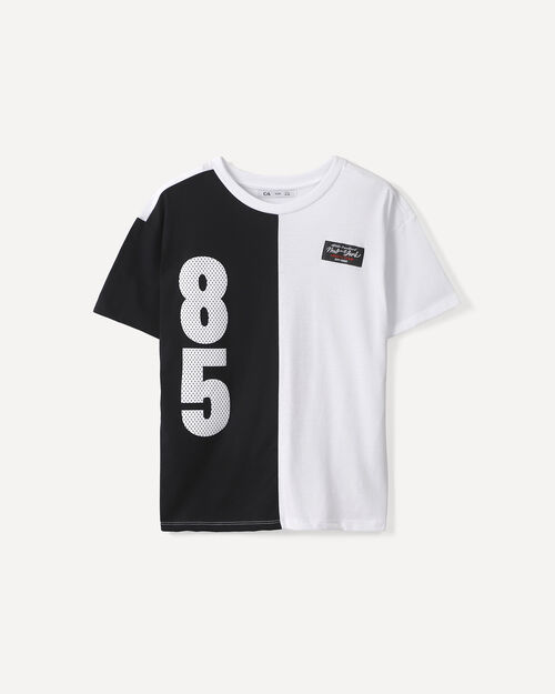 Playera Negra Relaxed
