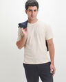 Playera Dise&ntilde;o Rayas,BEIGE