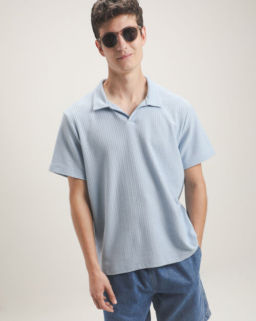 Polo Azul Textura