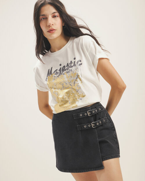 Playera Beige Con Diseño