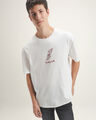 Playera Fit Relaxed Dise&ntilde;o,BLANCO HUESO