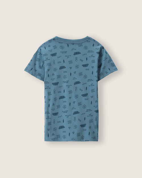 Playera Manga Corta Estampada