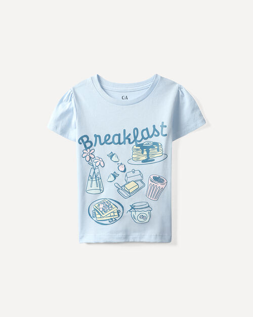 Playera Azul Manga Corta