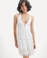 Vestido Halter Blanco,BLANCO