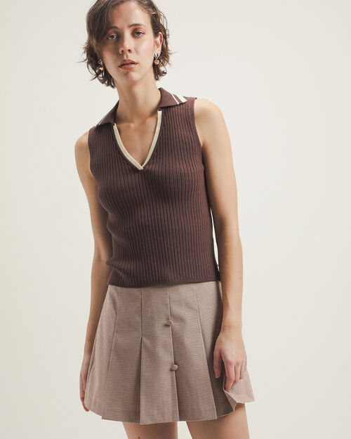 Polo Caf&eacute; Tejido Punto