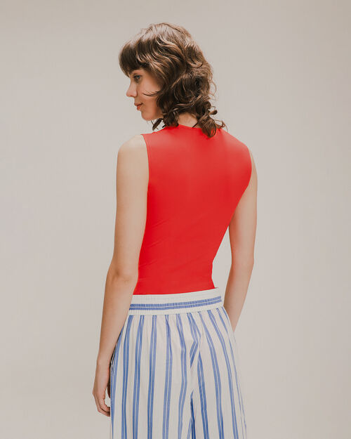 Body Rojo Sin Mangas
