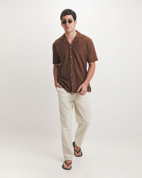 Camisa Relaxed Caf&eacute;