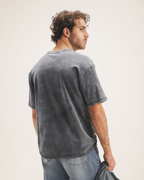 Playera Gris Manga Corta