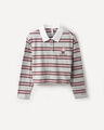 Polo Estampada Rayas,GRIS CLARO