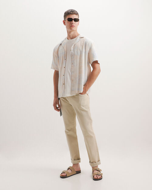 Camisa Beige Fit Relaxed