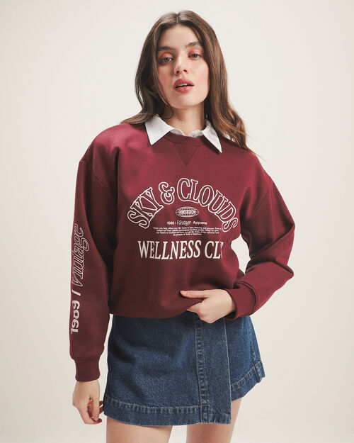 Sudadera Cerrada Roja
