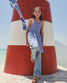 Vestido Corto Flores,AZUL P1