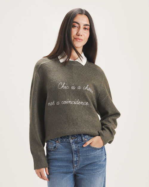 Su&eacute;ter Cerrado Con Dise&ntilde;o