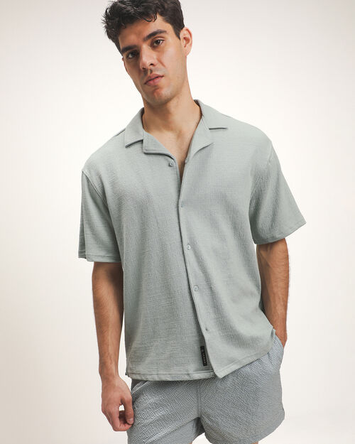 Camisa Verde Manga Corta