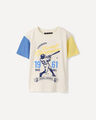 Playera Baseball Relaxed,BLANCO