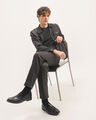 Chamarra Fit Relaxed,NEGRO