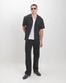 Camisa Negra Relaxed,NEGRO